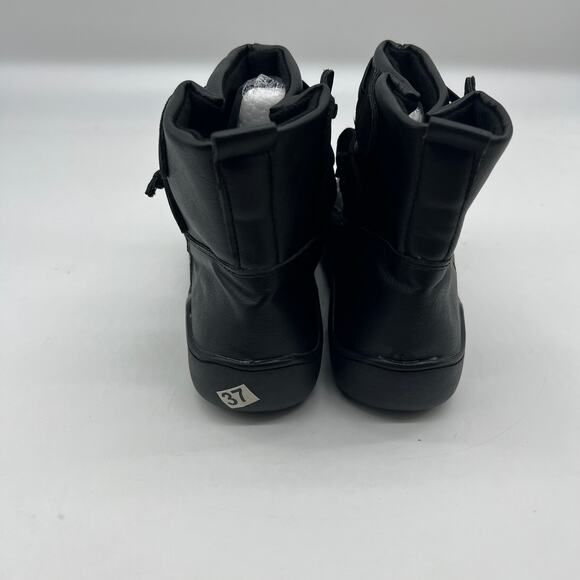 Ankle Boots Round Toe Casual Comfortable Lightweight Black Size 6.5US /37CN - Picture 4 of 10